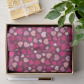 Rosa Herzen Seidenpapier (Geschenk)