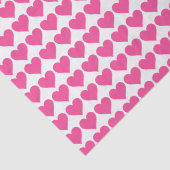 Rosa Herzen Seidenpapier (Detail)