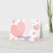 Rosa Herzen sind Sie sind mein Einladung (Rückseite)