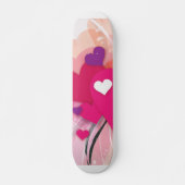 Rosa Herzen Skateboard (Vorne)