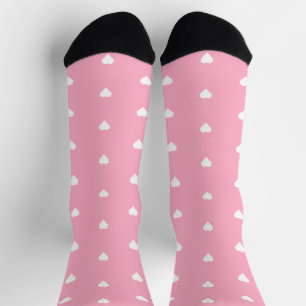 Rosa Herzen Socken