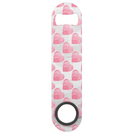 Rosa Herzen Speedflaschenöffner (Rückseite)