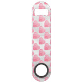 Rosa Herzen Speedflaschenöffner (Vorderseite)