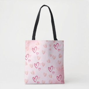 Rosa Herzen Tasche
