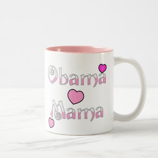 Rosa Herzen Tasse Obama-Mutter-3 (Rechts)