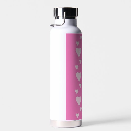 Rosa Herzen Trinkflasche (Rechts)