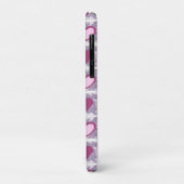 Rosa Herzen und Quadrate Liebe Xoxo Case-Mate iPhone Hülle (Hinten/Links)
