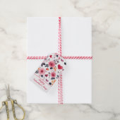 Rosa Herzen und Rose Geschenkanhänger (Mit Garn)