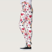 Rosa Herzen und Rose Leggings (Links)