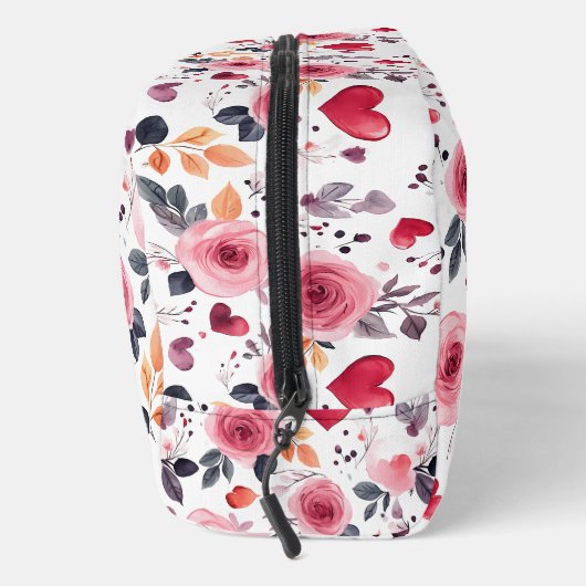 Rosa Herzen und Rose Waschbeutel (Rechts)