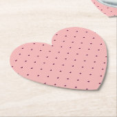 Rosa Herzen Untersetzer (angewinkelt)
