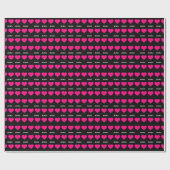 Rosa Herzen - Xoxo valentine Liebe Geschenkpapier (Flach)