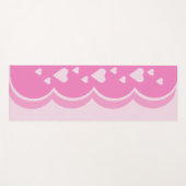 Rosa Herzen Yogamatte (Vorderseite (Horizontal))