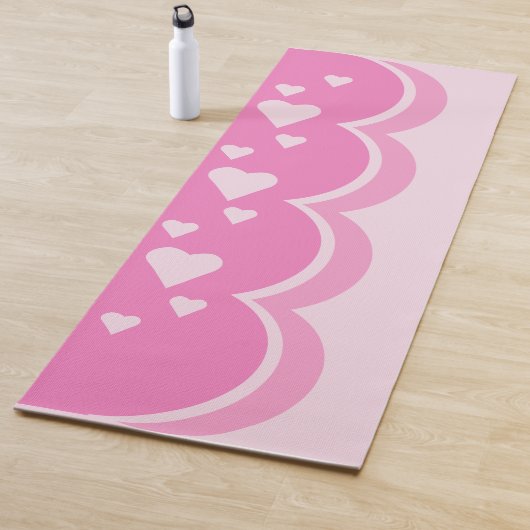 Rosa Herzen Yogamatte (Beispiel)