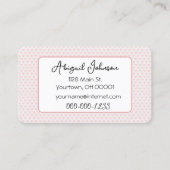 Rosa Herzenskollektion Visitenkarte (Vorderseite)