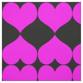 rosa Herzgewebe Stoff (Muster)