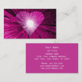 Rosa Herzkarte rosa Visitenkarte (Vorne/Hinten)