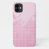 Rosa Herzklopfen abstrakt für Gingham Case-Mate iPhone Hülle (Rückseite)