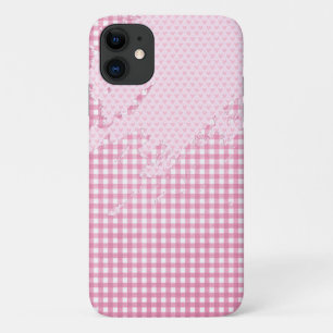 Rosa Herzklopfen abstrakt für Gingham Case-Mate iPhone Hülle
