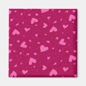 Rosa Herzklopfen Magnet (Vorne)