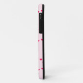 rosa Herzkreise Case-Mate iPhone Hülle (Hinten/Links)