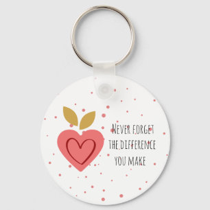 Rosa HerzMotivationsziffer Weihnachtsgeschenk Schlüsselanhänger