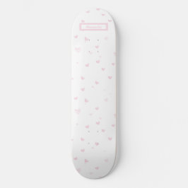 Rosa Herzmuster Giro Romantische Wasserfarbe Skateboard