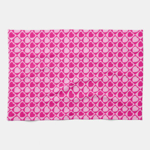 Rosa Herzmuster Handtuch