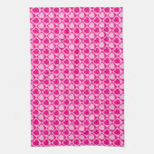 Rosa Herzmuster Handtuch (Vertikal)