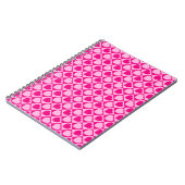Rosa Herzmuster Notizblock (Linke Seite)