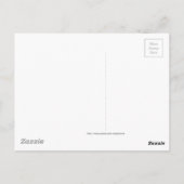 Rosa Herzmuster Postkarte (Rückseite)