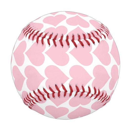 Rosa Herzmuster, Romantik, Liebe Baseball (Rückseite)