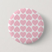 Rosa Herzmuster, Romantik, Liebe Button (Vorderseite)