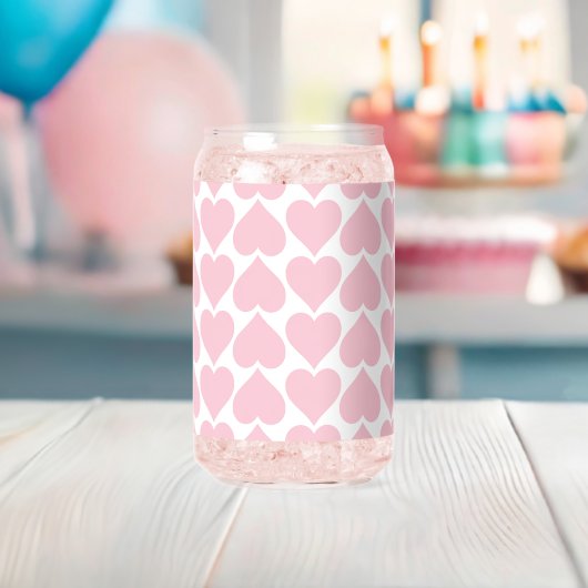 Rosa Herzmuster, Romantik, Liebe Dosenglas (Insitu (Baby Party))