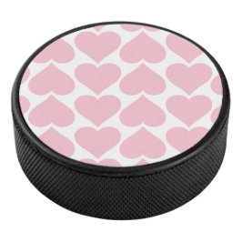 Rosa Herzmuster, Romantik, Liebe Eishockey Puck