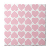 Rosa Herzmuster, Romantik, Liebe Fliese (Vorderseite)