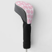 Rosa Herzmuster, Romantik, Liebe Golf Headcover (angewinkelt)