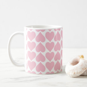 Rosa Herzmuster, Romantik, Liebe Kaffeetasse
