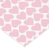 Rosa Herzmuster, Romantik, Liebe Kurzer Tischläufer (Ecke)
