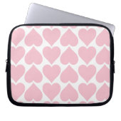 Rosa Herzmuster, Romantik, Liebe Laptopschutzhülle (Vorderseite)