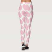 Rosa Herzmuster, Romantik, Liebe Leggings (Rückseite)