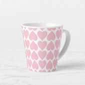 Rosa Herzmuster, Romantik, Liebe Milchtasse (Rechte Ecke)