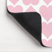 Rosa Herzmuster, Romantik, Liebe Mousepad (Ecke)