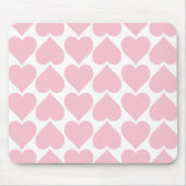 Rosa Herzmuster, Romantik, Liebe Mousepad (Vorne)