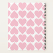 Rosa Herzmuster, Romantik, Liebe Planer (Rückseite)