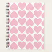 Rosa Herzmuster, Romantik, Liebe Planer (Vorderseite)