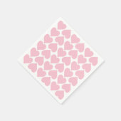 Rosa Herzmuster, Romantik, Liebe Serviette (Ecke)