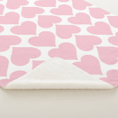 Rosa Herzmuster, Romantik, Liebe Sherpadecke (3/4)