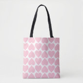 Rosa Herzmuster, Romantik, Liebe Tasche (Vorderseite)