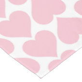 Rosa Herzmuster, Romantik, Liebe Tischdecke (Schrägansicht)